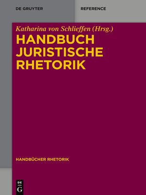 cover image of Handbuch Juristische Rhetorik